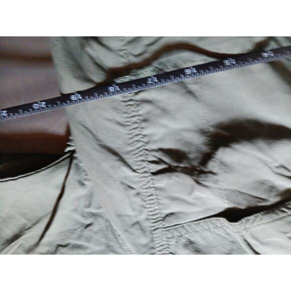 Columbia Omni Shade Men's Large Green Hiking Button Up Short Sleeve Shirt - Picture 6 of 8